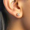 9ct Gold Moissanite Studs - Minted Jewellery