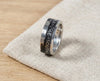 South Africa 2 1/2 Shillings coin ring resting on linen - Minted Jewellery