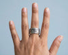 Isle of Man Angel silver coin ring worn on the hand - Minted Jewellery