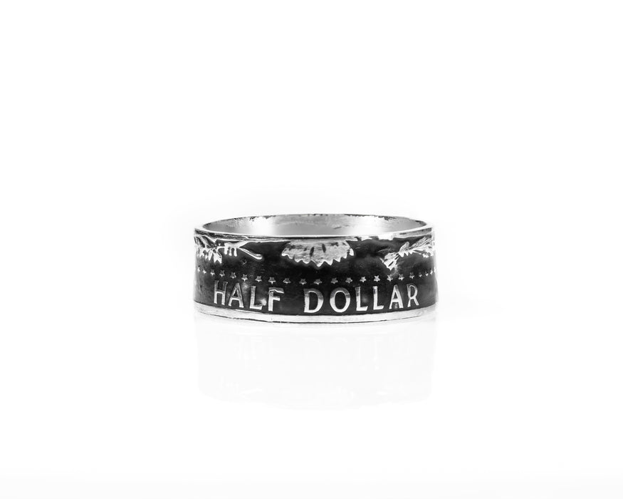 American "Kennedy" Half Dollar .900 Silver Coin Ring - Minted Jewellery