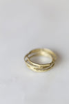 Gold Plated Organic Silver Stacking Ring Set - Minted Jewellery