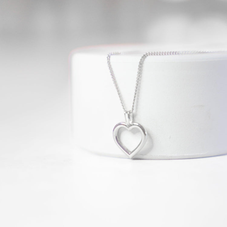 Heart Silver Necklace - Minted Jewellery