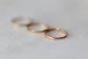 Rose Gold Plated Organic Silver Stacking Ring Set - Minted Jewellery