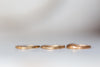 Rose Gold Plated Organic Silver Stacking Ring Set - Minted Jewellery