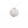 Silver Coin Locket Necklace - Minted Jewellery