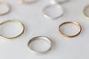 Silver Organic Stacking Ring Set - Minted Jewellery