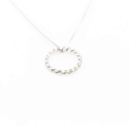 Twisted Round Silver Necklace - Minted Jewellery