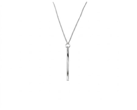 Vertical Silver Bar Necklace - Minted Jewellery