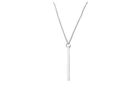 Vertical Silver Bar Necklace - Minted Jewellery